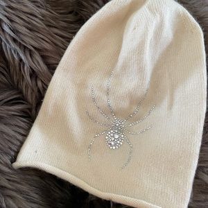 Erica Molinari NYC Crystal Spider Beanie